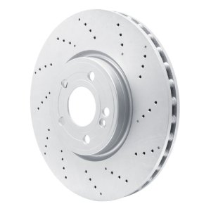 Mercedes-Benz GLA250 Brake Rotor (1) - Front - R1 Concepts - Drilled GeoSPEC Coated - `19-`25